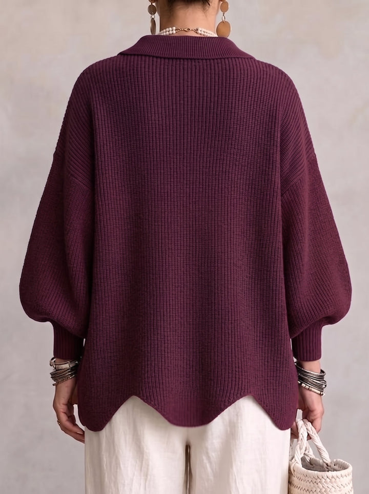 Oversized Collared Cardigan with Large Metal Buttons 4