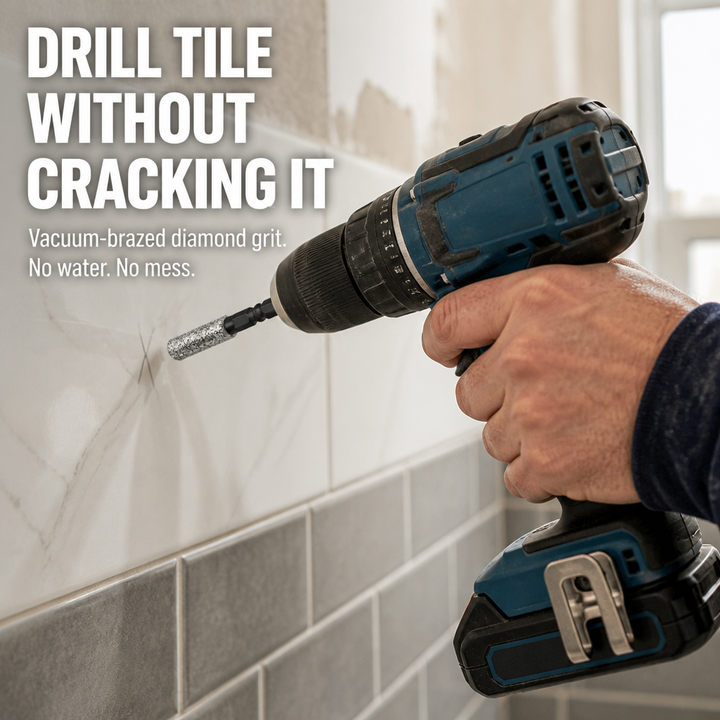 Dry Diamond Drill Bit for Tile, Marble & Glass – No Water Needed 1