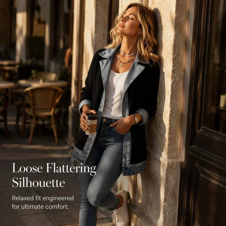 Versatile Ribbed Coat for Everyday Wear 7