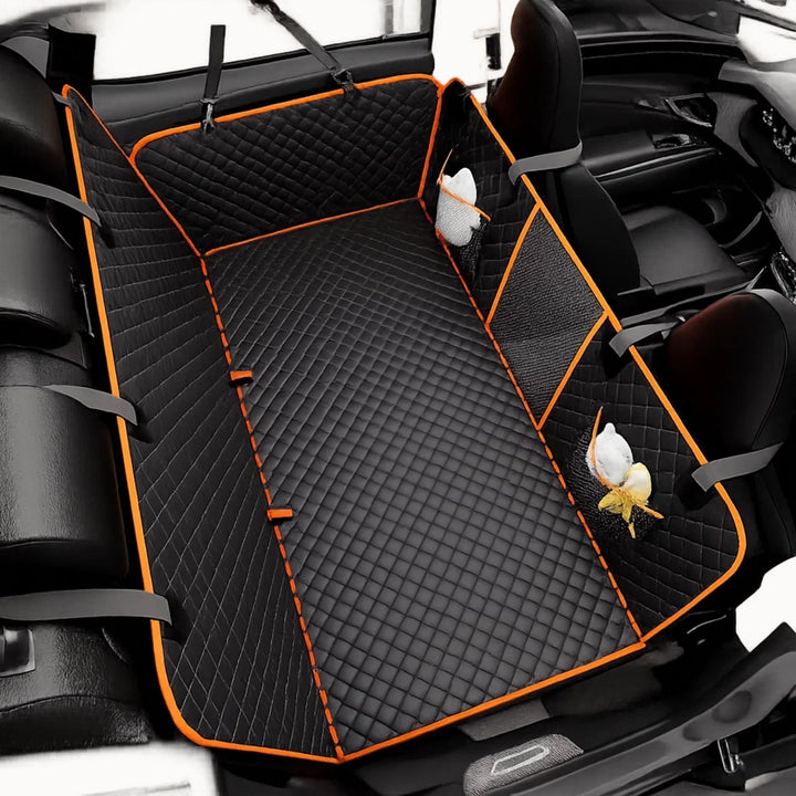 Waterproof Dog Back Seat Extender with Rigid Base and Memory Foam Bed 8