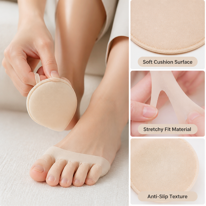 Cushioned Gel Insoles with Non-Slip Grip, Invisible Fit for Heels, Flats and Sneakers 4