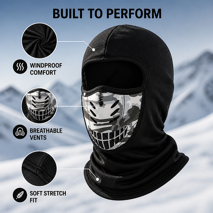 Windproof Cold-Weather Face Mask with Full Face and Neck Coverage 4