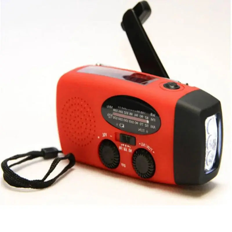 Hand Crank Emergency Radio with NOAA Weather Alerts, LED Flashlight and Power Bank 5