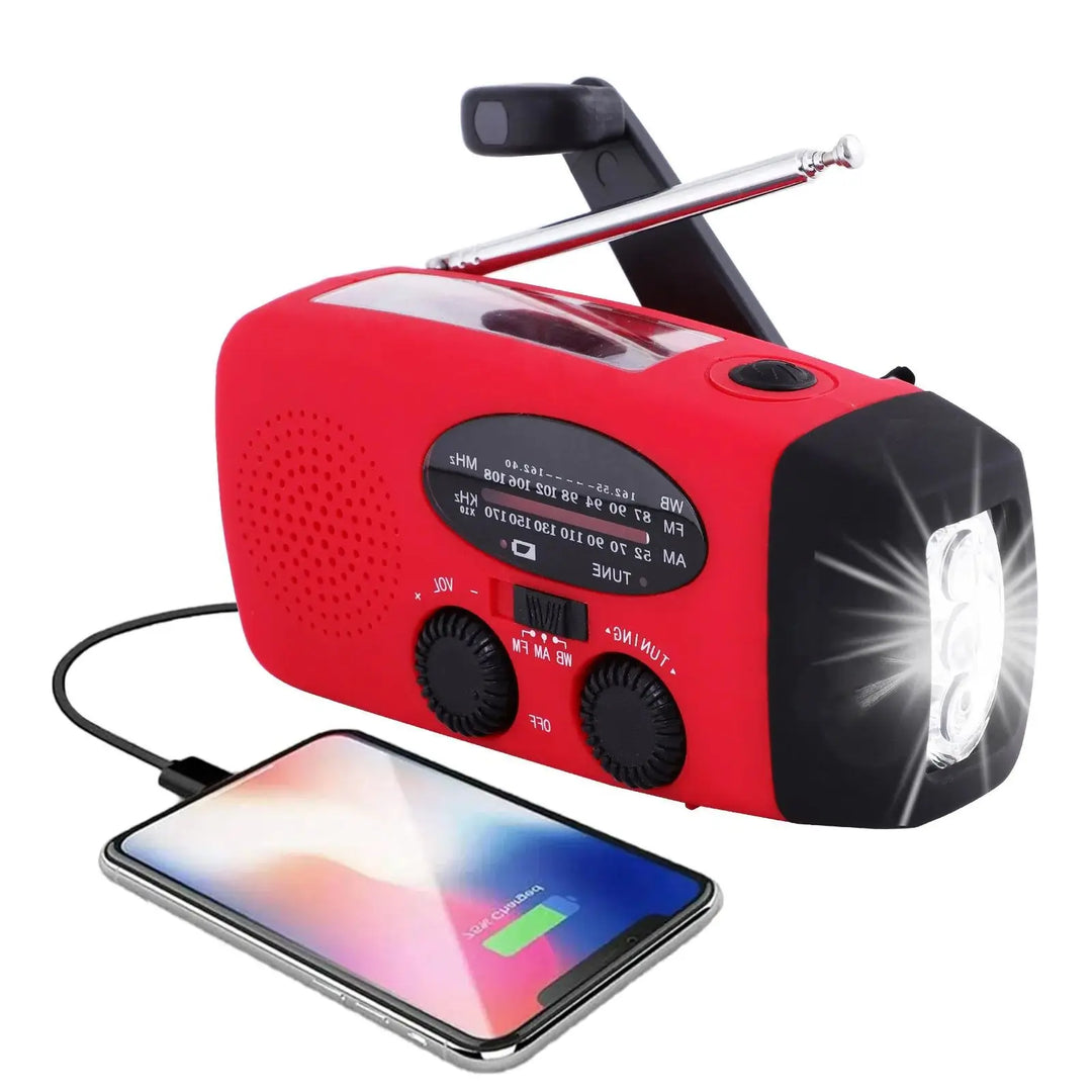 Hand Crank Emergency Radio with NOAA Weather Alerts, LED Flashlight and Power Bank 1