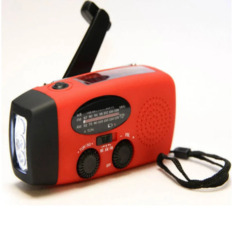 Hand Crank Emergency Radio with NOAA Weather Alerts, LED Flashlight and Power Bank 2