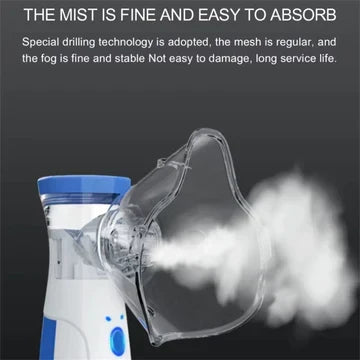 Portable Mesh Nebulizer for Adults and Kids - Quiet USB Rechargeable Inhaler 4