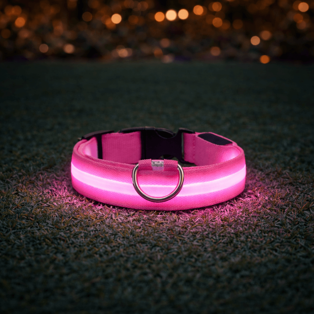 Rechargeable LED Dog Collar with 3 Light Modes, Visible Up to 500m at Night 7