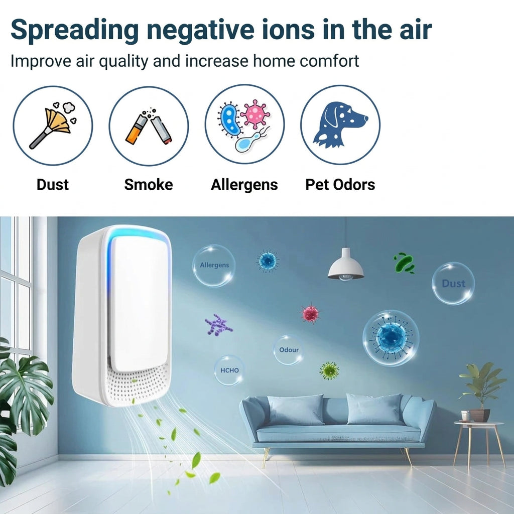 Filterless Negative Ion Air Ionizer for Fresher Air at Home 8