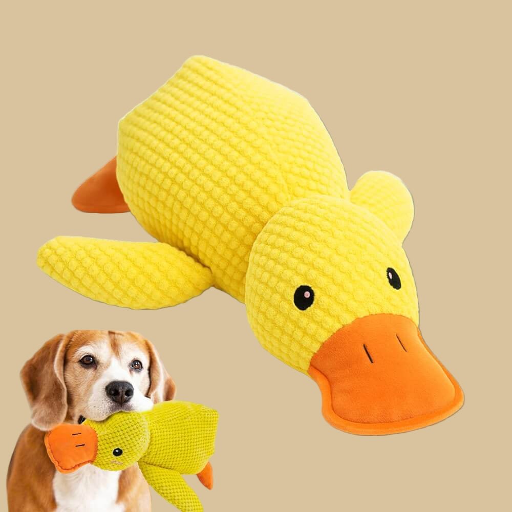 Calming Plush Duck Dog Toy with Soft Quack Sound, Set of 2 3
