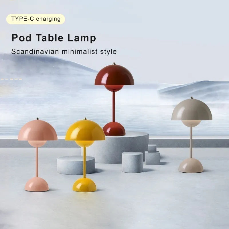 Rechargeable USB Table Lamp | 3-Level Dimmable 2700K, CRI 90+ | IP44 2