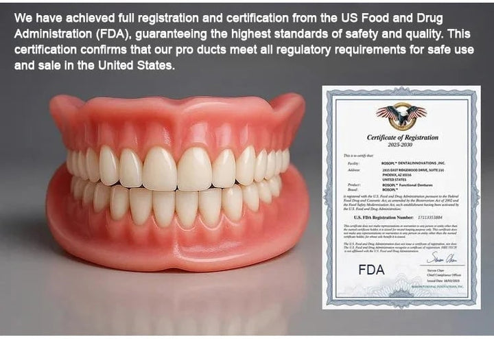 Removable Full Arch Denture Set with Flexible Cushion Grip for Everyday Wear 9