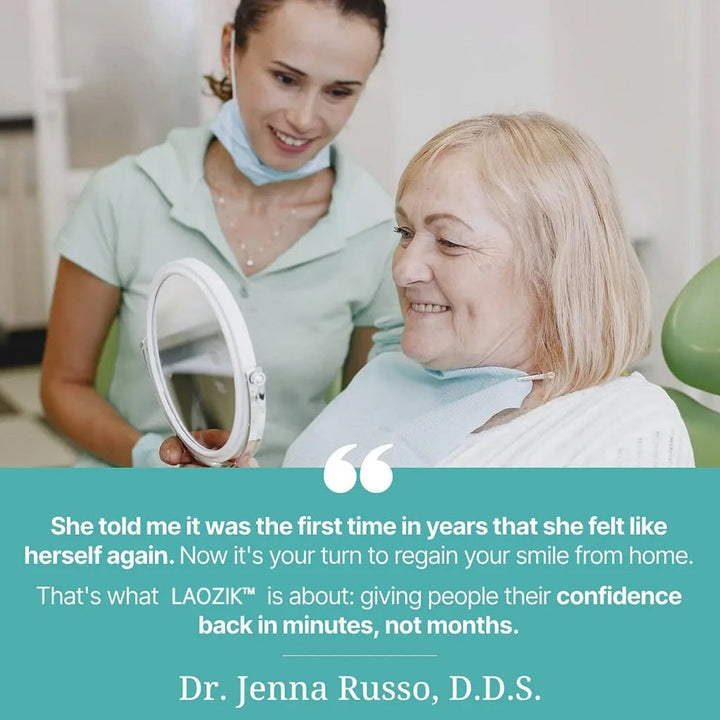 Removable Full Arch Denture Set with Flexible Cushion Grip for Everyday Wear 4