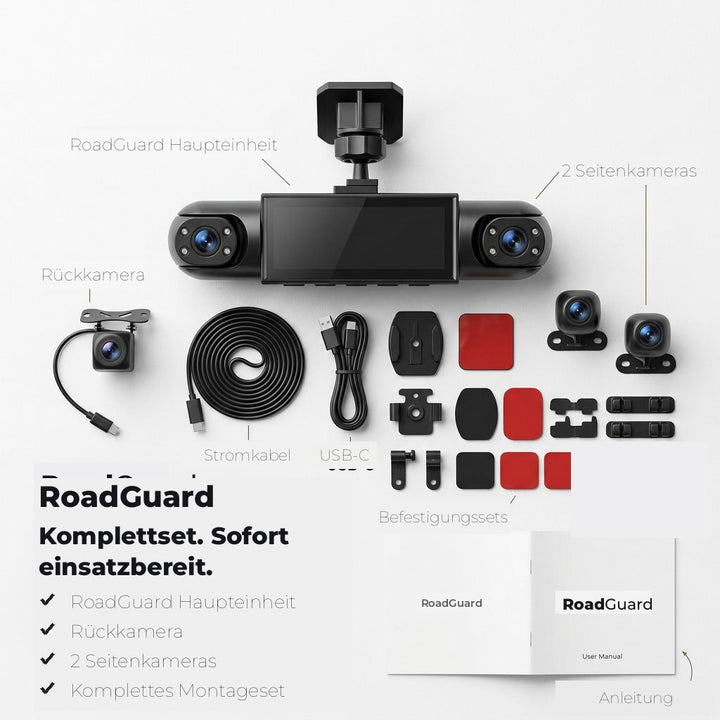 4-Channel Dash Cam with Night Vision, GPS and 360° Coverage 6