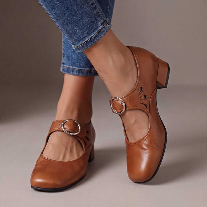 Strappy Buckle Pumps with Padded Insole 3