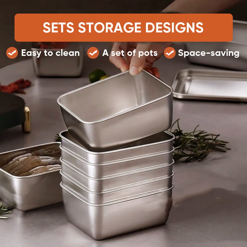 Stainless Steel Food Storage Containers, Durable and Eco-Friendly 4
