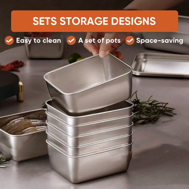 Stainless Steel Food Storage Containers, Durable and Eco-Friendly 4