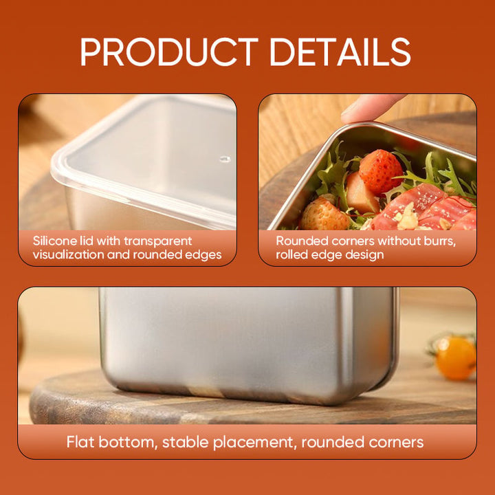 Stainless Steel Food Storage Containers, Durable and Eco-Friendly 7