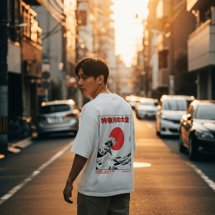 Kanagawa 2.0 - Oversized Japanese-Style T-Shirt 8