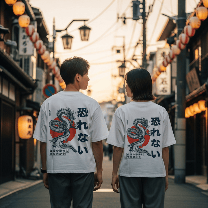 Oversized Japanese-Style Graphic T-Shirt 9