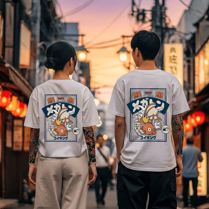 Koi Fish Oversized Japanese T-Shirt 9