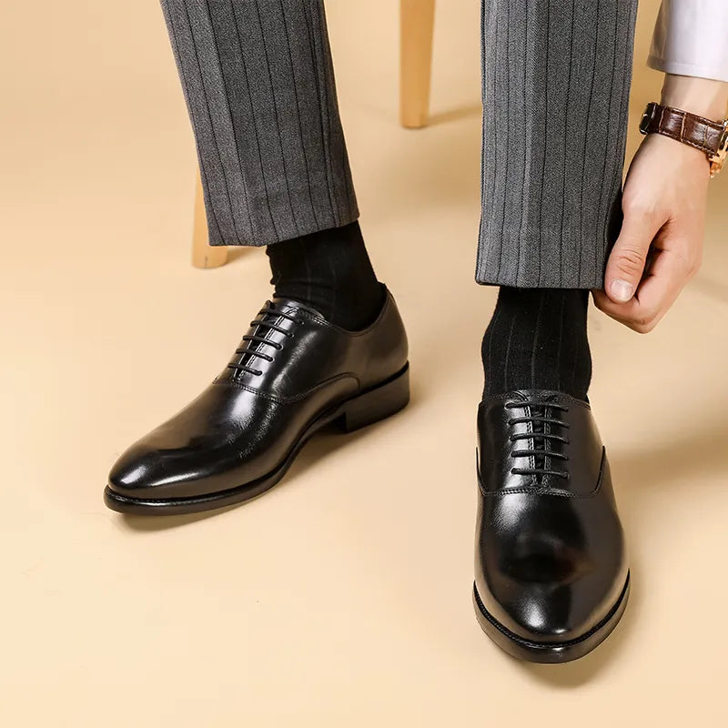 Orthopedic Leather Oxford Dress Shoes with Timeless Style and All-Day Comfort 1