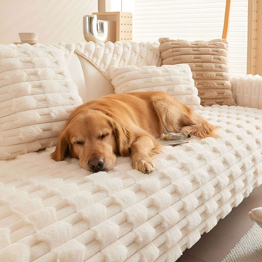 Plush Non-Slip Couch Cover for Dogs and Pets 1
