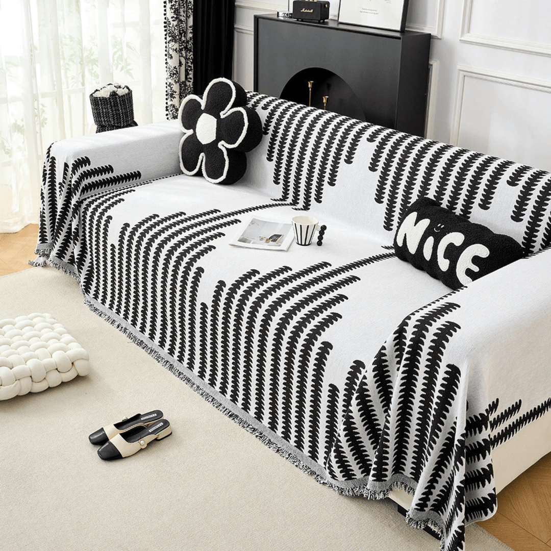 Pet-Friendly Chenille Sofa Cover, Scratch-Resistant and Reversible 5