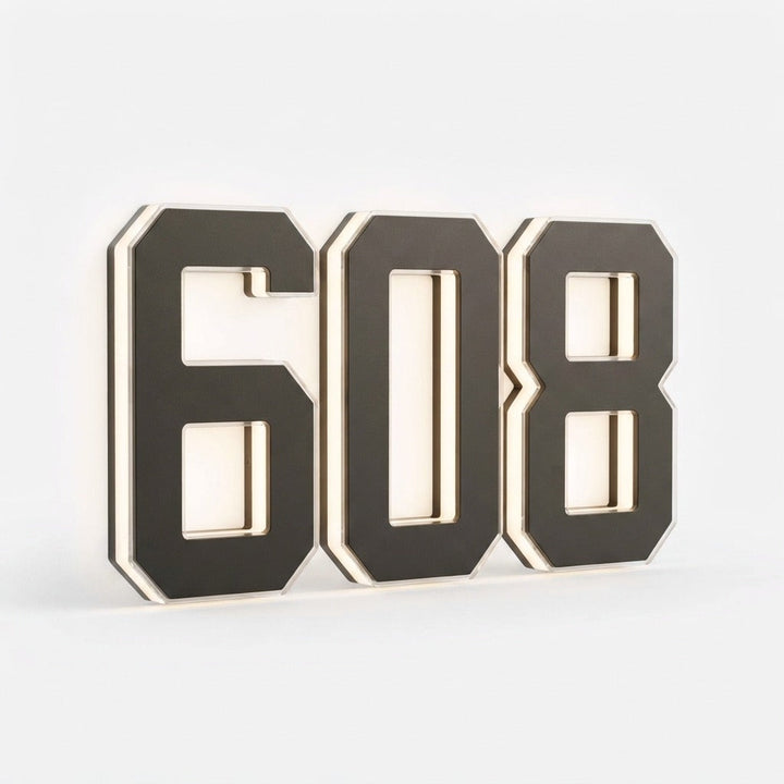 Solar House Number Sign with LED Backlight – Lights Up Automatically at Dusk 19