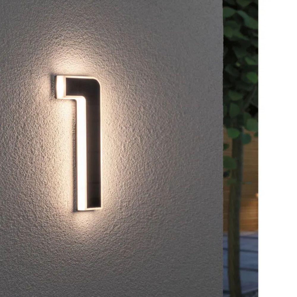 Solar Illuminated House Number with LED and Dusk Sensor 2