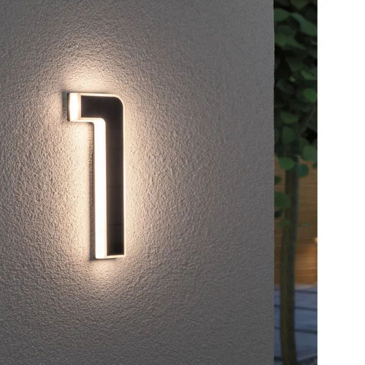 Solar Illuminated House Number with LED and Dusk Sensor 2