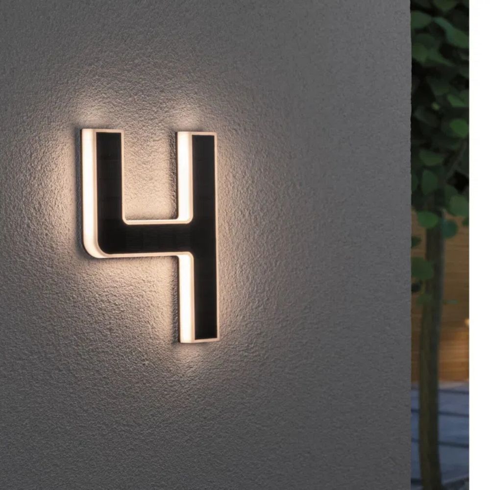 Solar Illuminated House Number with LED and Dusk Sensor 5