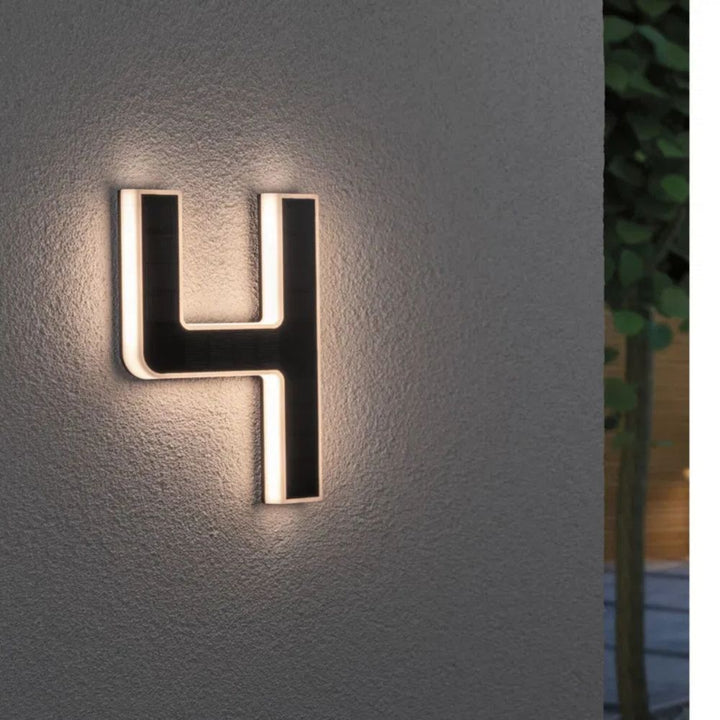 Solar Illuminated House Number with LED and Dusk Sensor 5