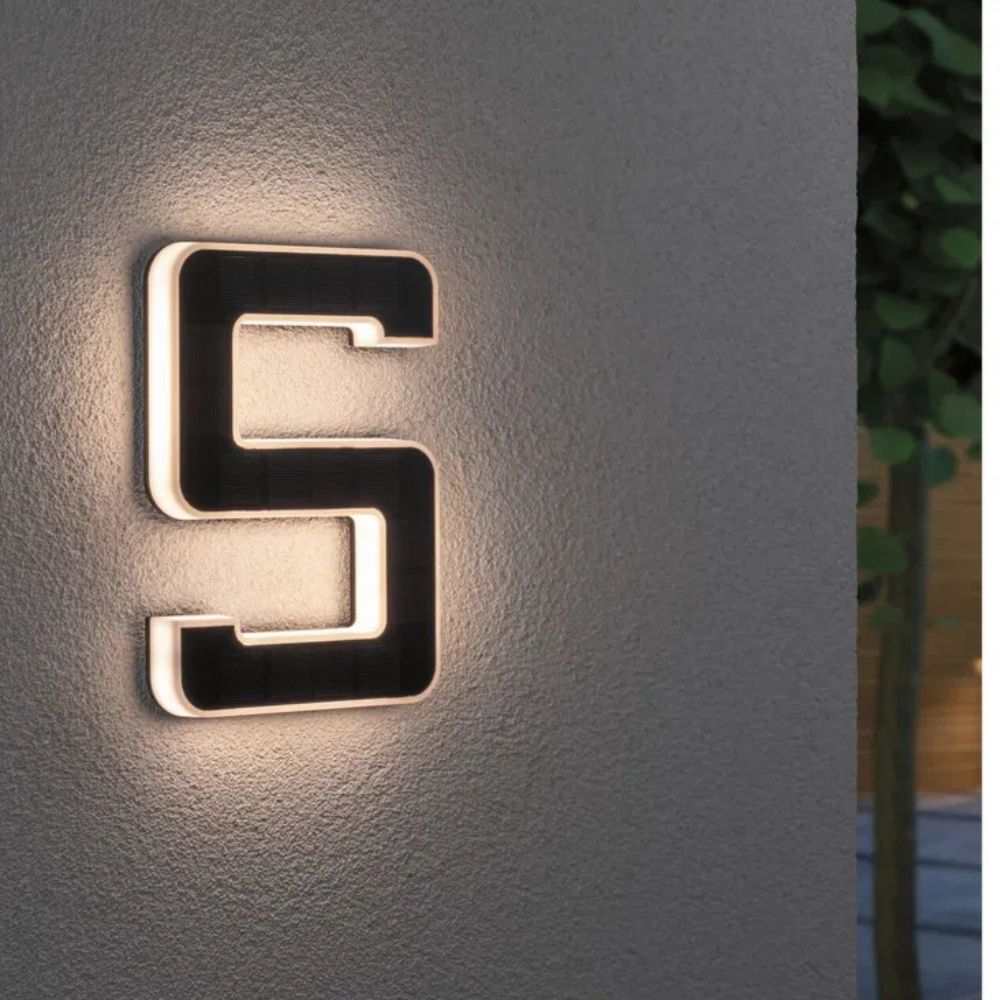 Solar Illuminated House Number with LED and Dusk Sensor 6