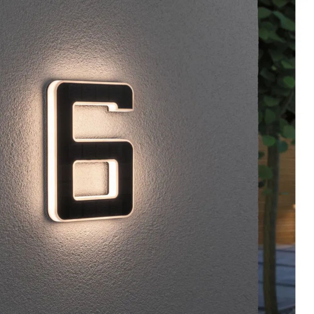Solar Illuminated House Number with LED and Dusk Sensor 7