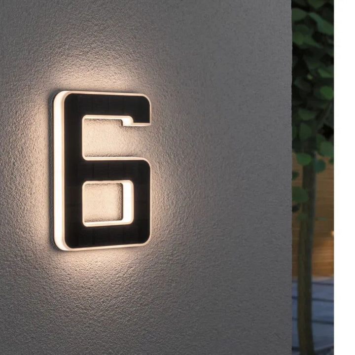 Solar Illuminated House Number with LED and Dusk Sensor 7