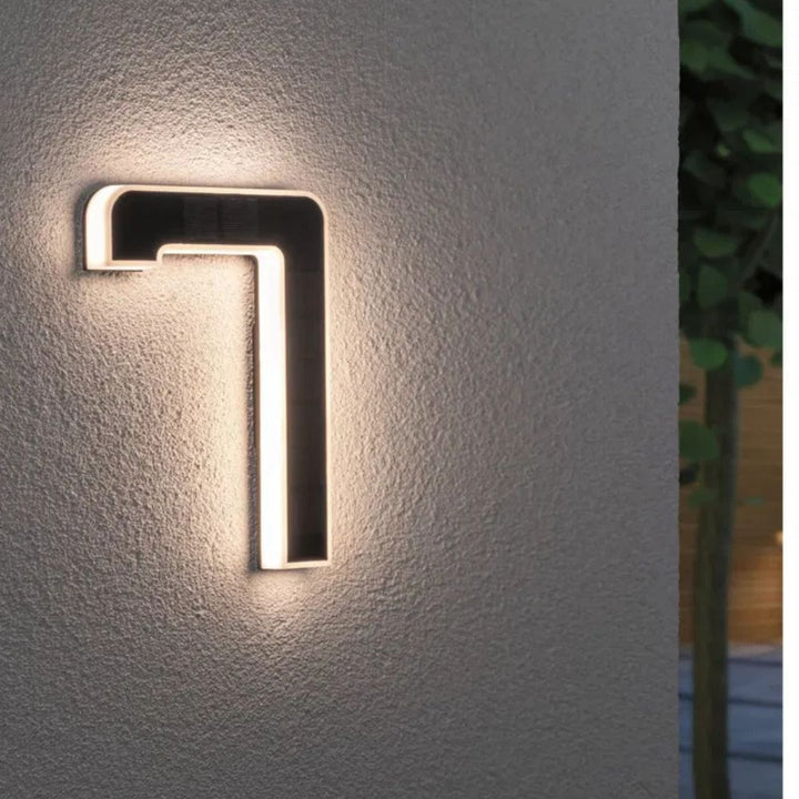 Solar Illuminated House Number with LED and Dusk Sensor 8