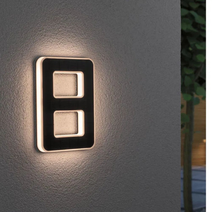 Solar Illuminated House Number with LED and Dusk Sensor 9