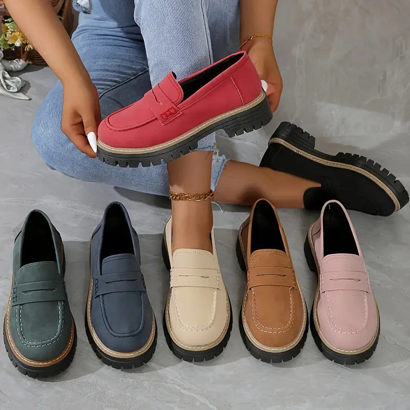 Orthopedic Comfort Loafers with Cushioned Platform Sole 2
