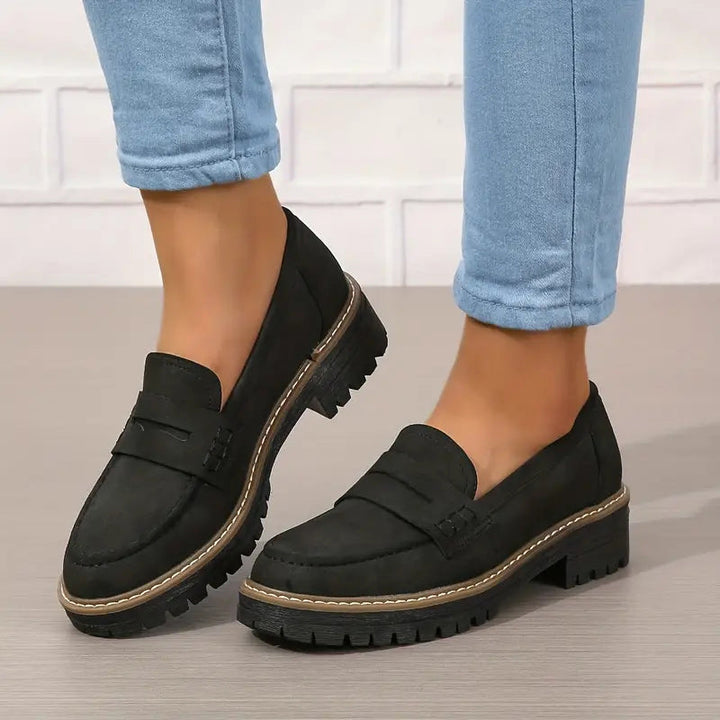 Orthopedic Comfort Loafers with Cushioned Platform Sole 6