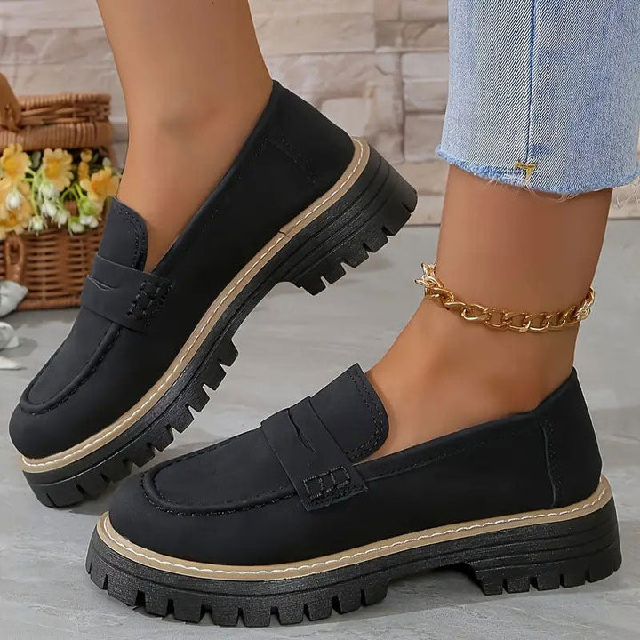 Orthopedic Comfort Loafers with Cushioned Platform Sole 12