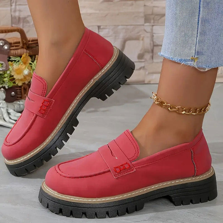 Orthopedic Comfort Loafers with Cushioned Platform Sole 13