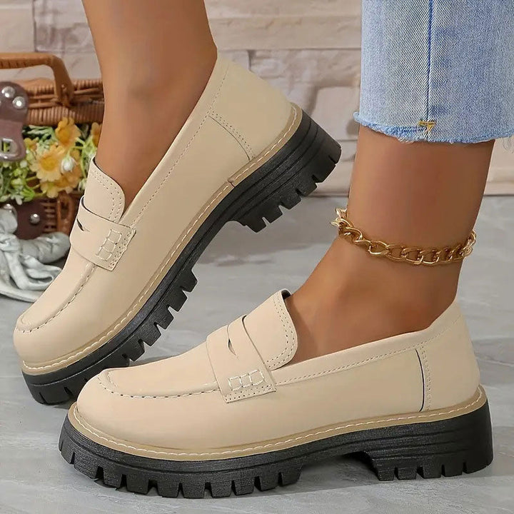 Orthopedic Comfort Loafers with Cushioned Platform Sole 14