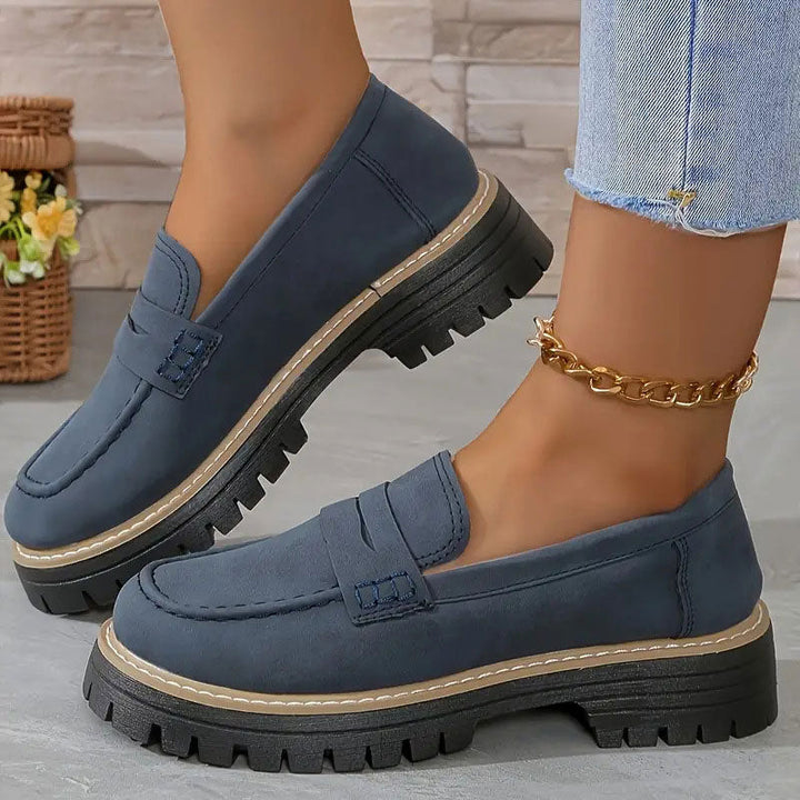 Orthopedic Comfort Loafers with Cushioned Platform Sole 16