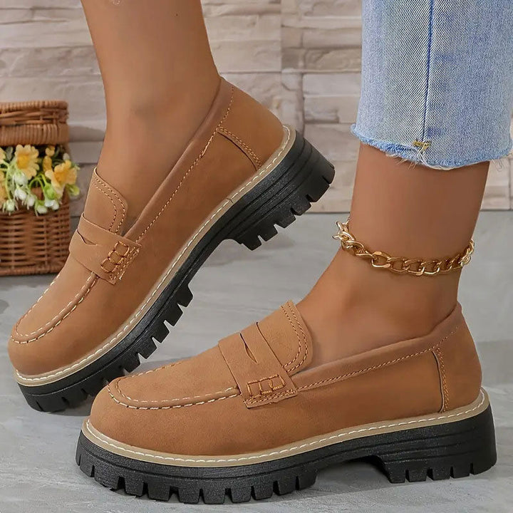 Orthopedic Comfort Loafers with Cushioned Platform Sole 17