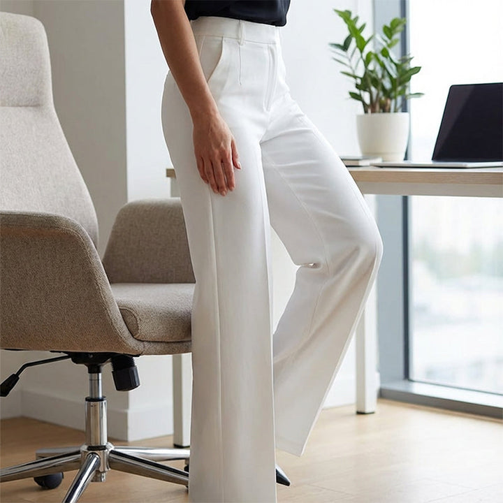 Women's High-Waist Dress Pants | Straight Leg & Crease | Sizes S-3XL 14