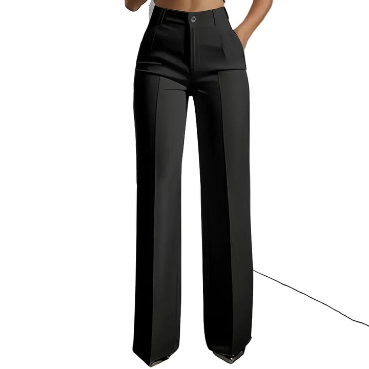Women's High-Waist Dress Pants | Straight Leg & Crease | Sizes S-3XL 1