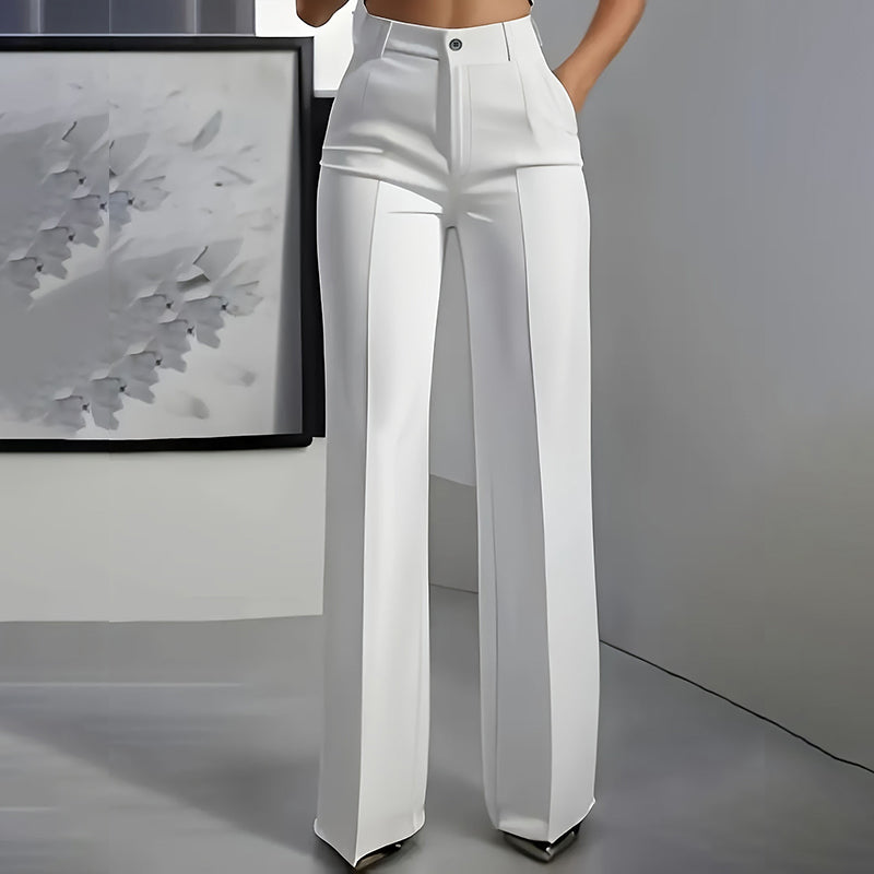 Women's High-Waist Dress Pants | Straight Leg & Crease | Sizes S-3XL 3