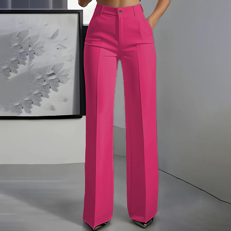 Women's High-Waist Dress Pants | Straight Leg & Crease | Sizes S-3XL 7