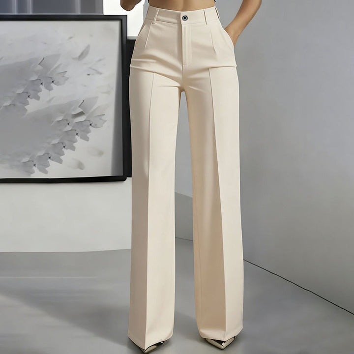 Women's High-Waist Dress Pants | Straight Leg & Crease | Sizes S-3XL 5