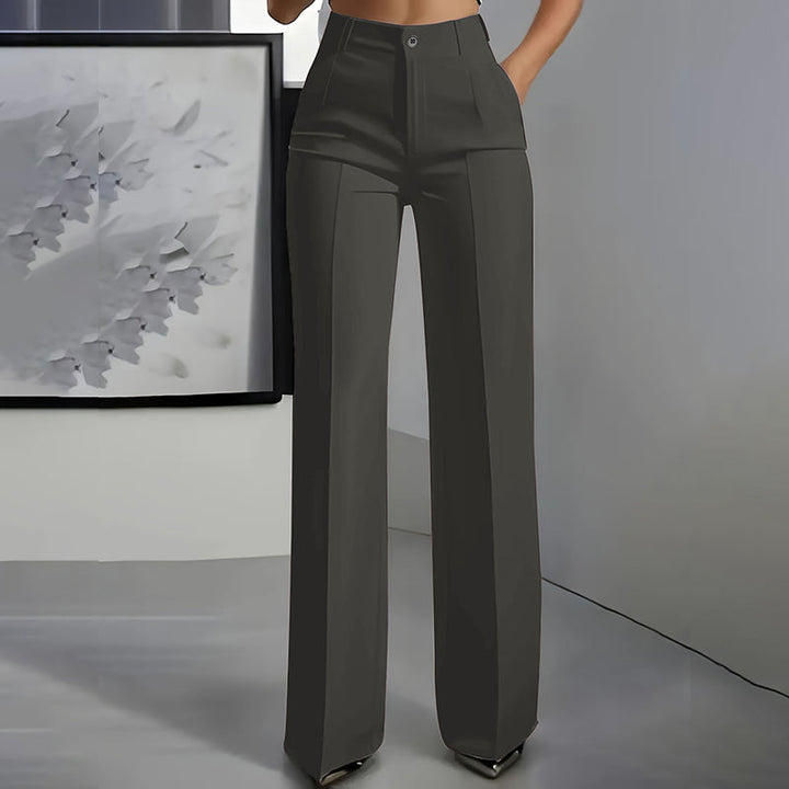 Women's High-Waist Dress Pants | Straight Leg & Crease | Sizes S-3XL 6
